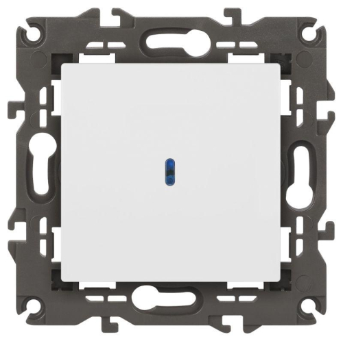 Выключатель Elegance 14-1102-01М 250В 10АХ с подсветкой матов. бел. Эра Б0065783