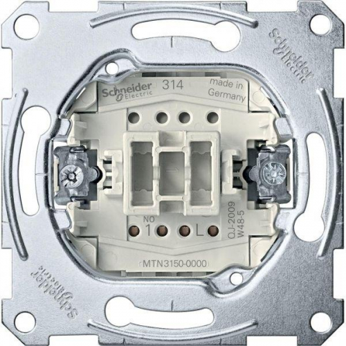 Механизм кноп. выкл. 1-кл. 1-пол. с самовозвратом СП Merten System M SchE MTN3150-0000