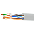 Кабель витая пара кат. 5E неэкранированный U/UTP 4 пары нг(А)-HF для внеш./внутр. прокладки коробка 305м сер. DKC RN5EUUK01UGY