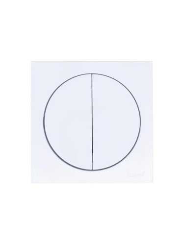 Выключатель 2-кл. СП OSEN 10А IP20 механизм бел. LEZARD 743-0288-101