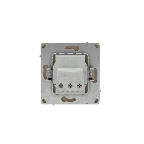 Розетка силовая KANT 2P+E защ. шторки ванильн. марципан DKC 7015003