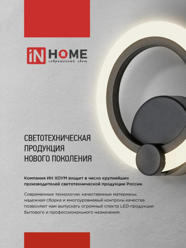 Светильник светодиодный ELEGANT ARIS-120В 120Вт 3000-4000-6500К 8400лм 230В 590х590х130мм с пультом ДУ IN HOME 4690612035437