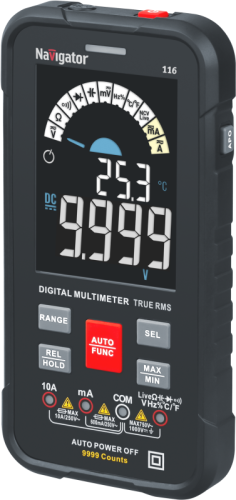 Мультиметр 95 771 NMT-Mm-116 True RMS Smart цветной дисплей Navigator 95771
