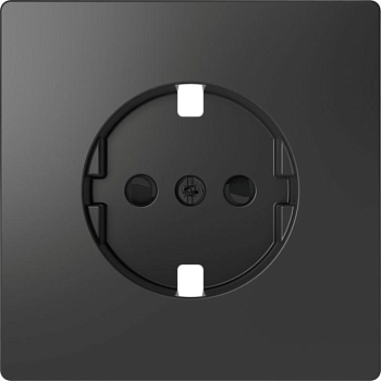 Накладка центральная 1-м СП Merten D-Life 16А IP20 для механизма розетки SD антрацит SchE MTN2330-6034