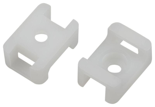 Площадка под хомуты 22х16мм с монтажным отверст. М4 NO-225-305 бел. (уп.50шт) Эра Б0066716