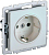 Розетка BRITE РС14-1-0-БрЖ 16А с заземл. защ. шторки механизм жемчуж. IEK BR-R14-16-K36