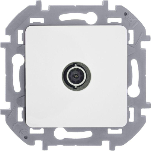 Розетка телевизионная TV Inspiria 2дБ 0-2400мГц с топологией "звезда" механизм бел. IEK 673850