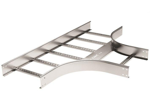 Ответвитель Т 50х600 R900 в компл. с крепежн. элемент. и соед. пластинами цинк-ламель DKC LIT5906KZL