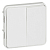 Переключатель проходной 2-кл. СП Plexo 10А IP55 250В 10AX антибактер. покрытие механизм бел. Leg 070726