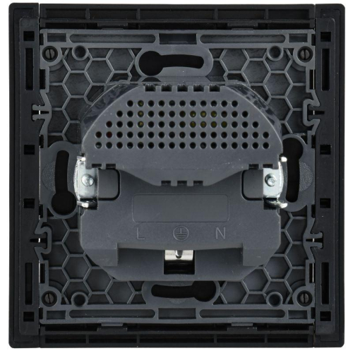 Розетка FORTE&PIANO FP145 16А USB A+A 3.1А с заземл. защ. шторки винт. крепл. черн. IEK FP-R14-16-U21-D31-K02