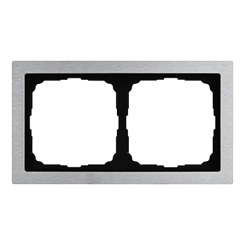 Рамка 2-м ArtGallery Pure метал. алюм. SE GAL312102