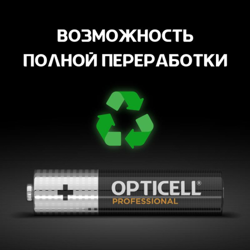Элемент питания алкалиновый AAA/LR03 (блист. 12шт) Professional Opticell 5052006/6052006