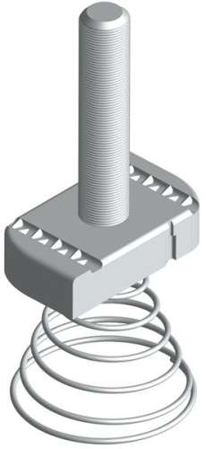 Болт STRUT 10х40 с конусной пружиной TDZ EKF stbkp10x40-TDZ