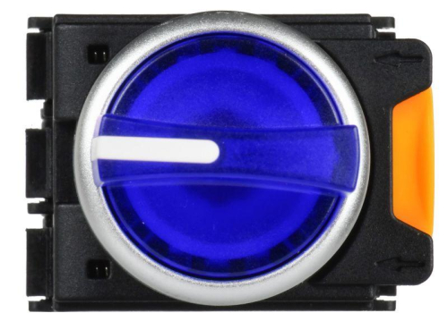 Переключатель 3 полож. 2НО с подсветкой син. MASTER IEK MI-SW60-20XD-4-14-3-K07