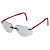 Очки спортивные с красным классическим заушником DKC CMR99X5NNNHH43