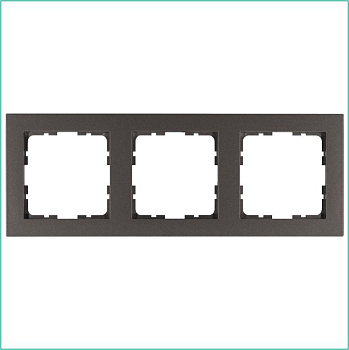 Рамка 3-м G-Classic мокко Jasmart G1003Z