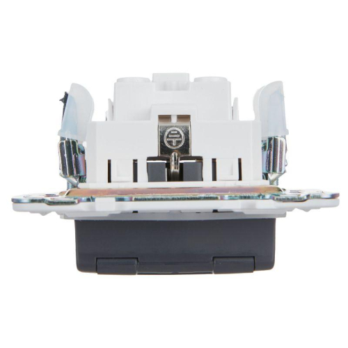 Розетка 1-м SKANDY 16А IP44 с заземл. защ. шторки с крышкой SK-R11T титан IEK SK-R16-16-44-K48