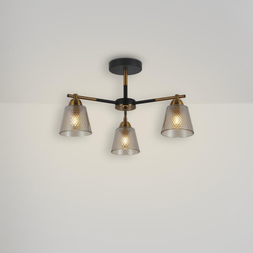 Люстра Kello 60Вт E27х3 IP20 Freya FR4015PL-03BBZ