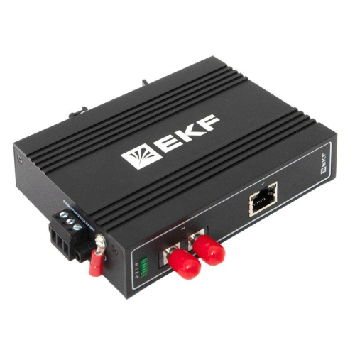 Медиаконвертер 10/100/1000Base-TX в 1000Base-X разъем ST двойн. одномодовое оптоволокно 1310нм TSX EKF TSX-MC-1GX1GT-ST