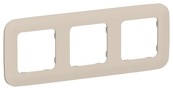 Рамка 3-м СП FLITE РУ-3-А-ФлЛ льняной IEK FI-M32-31-20-K88