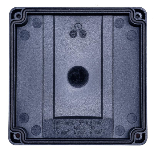 Коробка распределительная 110х110х67мм IP65 в комплекте с клеммным рядом 5х6кв.мм 41А черн. Extherm JB-60-BL