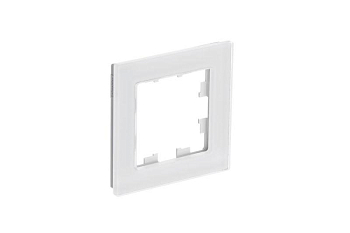 Рамка 1-м AtlasDesign Nature натур. стекло бел. SE ATN360101