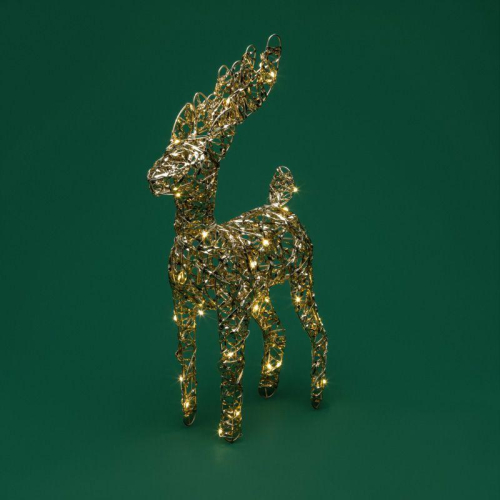 Фигура светодиодная "Олень" 37см тепл. бел. 3хAA (не в комплекте) Neon-Night 503-227