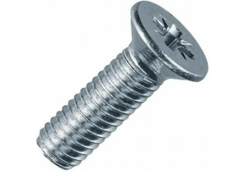 Винт с потайной головкой и крестообраз. шлицем 6х12 DIN 965 EKF wk6x12