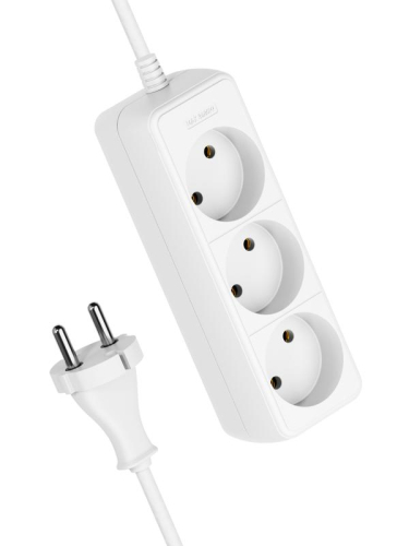 Удлинитель 3х3м без заземл. 16А IP20 ПВС 2х1.5 КОСМОС YKsm3m-3g(K)