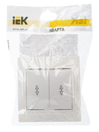 Переключатель проходной 2-кл. СП Кварта 10А IP20 ВСп10-2-0-КБ бел. GENERICA EVK22-K01-10-DM