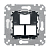 Розетка компьютерная 1-м/2-м СП Merten SM механизм SchE MTN4575-0000