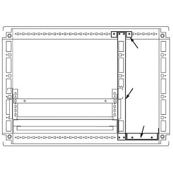 Комплект для созд. кабельного отсека для шкафов CQE 2000х800 DKC R5PFI2080