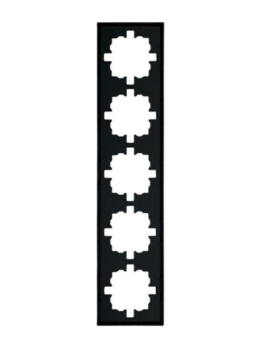 Рамка 5-м ZIMA горизонт. черн. бархат LEZARD 704-4200-150