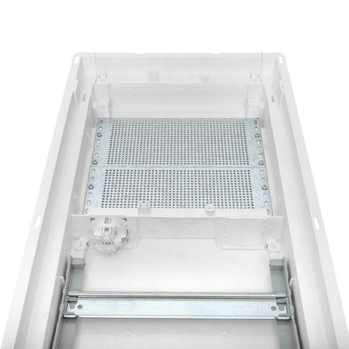 Щит комбинированный встраив. Nova 2 DIN-рейки + 2 монтаж. платы 4 габарит IP41 с метал. перфорированной дверью EKF nv-cb-pmd-2+2