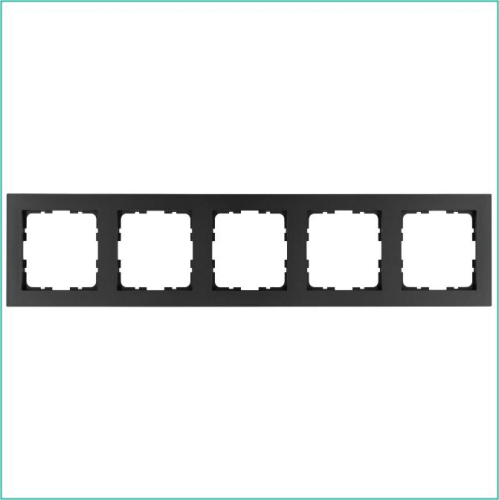 Рамка 5-м G-Classic антрацит Jasmart G1005B