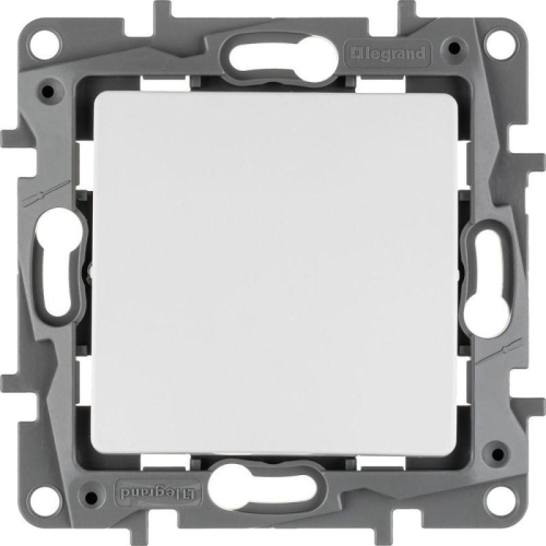 Переключатель 1-кл. СП Etika 10А IP20 250В 10AX безвинтов. зажимы механизм бел. IEK 672205