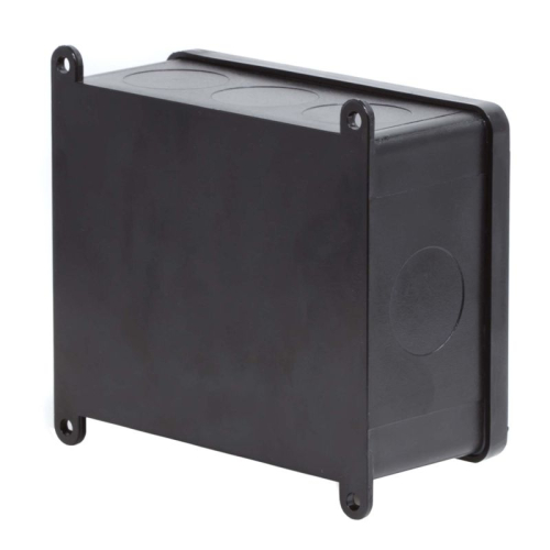 Коробка индустриальная 120х95х52мм IP68 с гладкими стенками черная DKC P68M2516