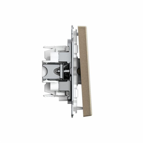 Переключатель 1-кл. ArtGallery 10AX быстрозажим. клем. механизм шампань SE GAL000561S