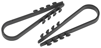 Дюбель-хомут 5-10мм для круглого кабеля NO-224-225 черн. (уп.100шт) Эра Б0066288