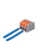 Клемма монтажная СМК PTC-3P 463 BL/3 450В 41А 0.5-6.0кв.мм JazzWay 5073845