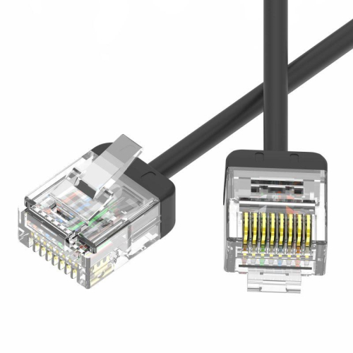 Патч-корд неэкранированный Ultra SLIM CAT6 U/UTP 4х2 32 AWG LSZH 2м черн. DKC RN6UU4520BK-32