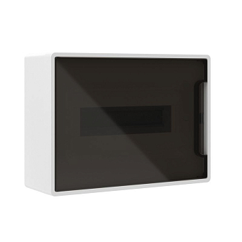 Щиток настенный 12мод. FRAME с тонированной дверцей с 2 шин PEN на 8+6 отверст. бел. DKC F12W1WD