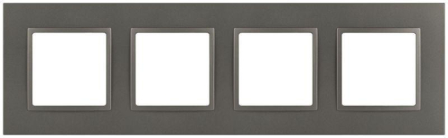 Рамка 4-м Elegance 14-5014-16 Classic для розеток и выключателей титан Эра Б0065829
