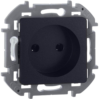 Розетка 1-м СП Inspiria 16А IP20 250В 2P механизм антрацит IEK 673713