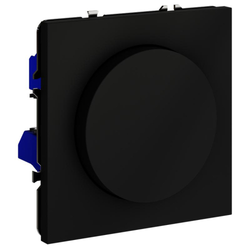 Светорегулятор поворотно-нажимной СП S70 600Вт механизм черн. матов. Voltum VLS070308