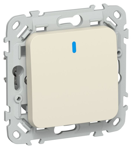 Выключатель 1-кл. СП FLITE ВС11-1-1-ФлСл 10А с индикацией механизм сливочный IEK FI-V10-1-10-1-K86