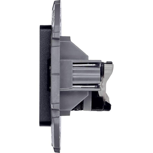 Розетка компьютерная Inspiria RJ45 кат.5E UTP антрацит IEK 673828