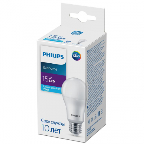 Лампа светодиодная Ecohome LED Bulb 15Вт 1450лм E27 865 RCA Philips 929002305317