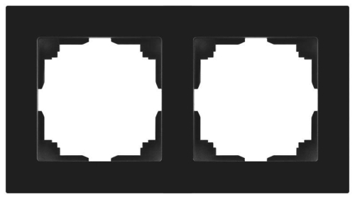 Рамка 2-м СП Accent 6-502-05 антрацит Intro Б0063760