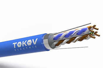 Кабель витая пара F/UTP 4х2х23AWG (0.57мм) кат.6 LSZH Fluke tested (м) PRO TOKOV ELECTRIC